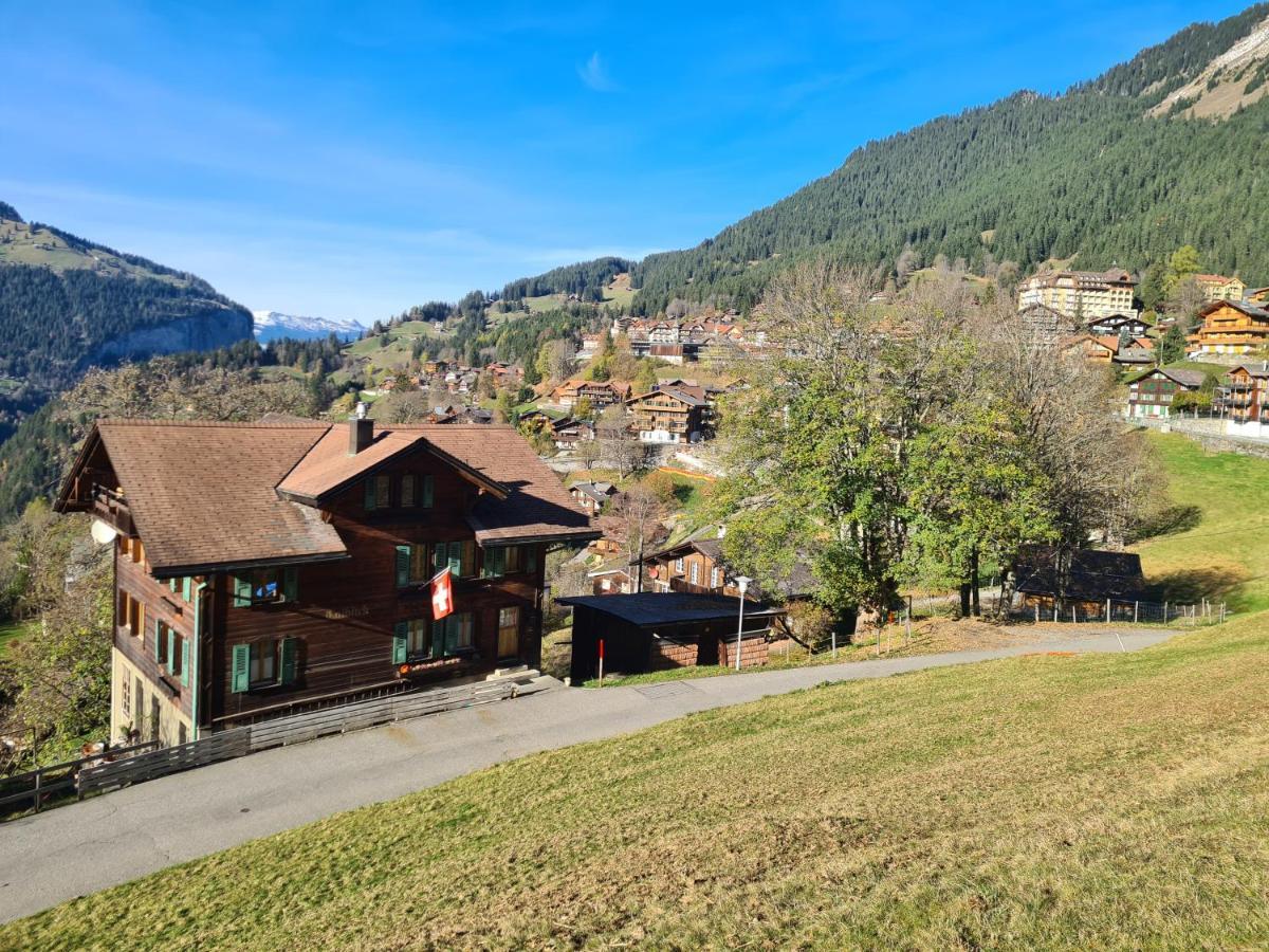 Traditional Chalet In Wengen - Top Floor Exterior foto