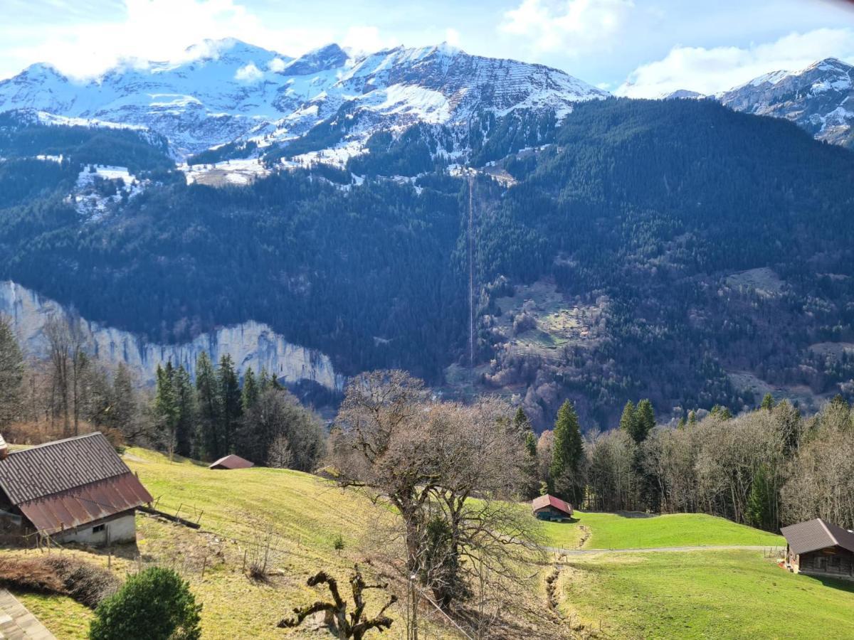 Traditional Chalet In Wengen - Top Floor Exterior foto